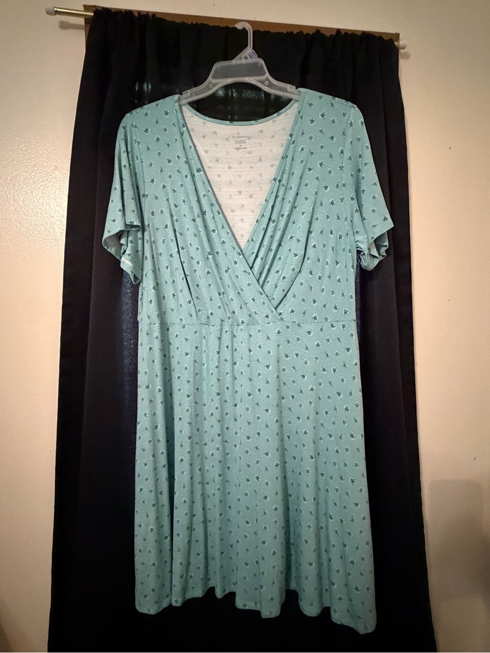 41 Hawthorn Mint Green Floral Scoop Neck Dress